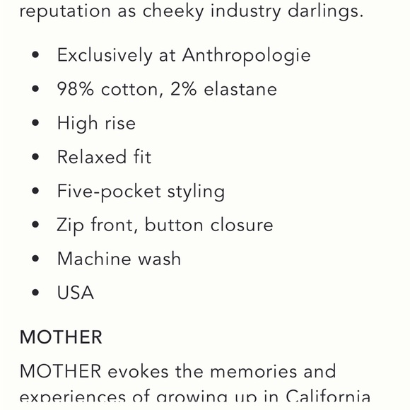 MOTHER Tomcat Ankle Jeans Size 30 - Picture 8 of 9